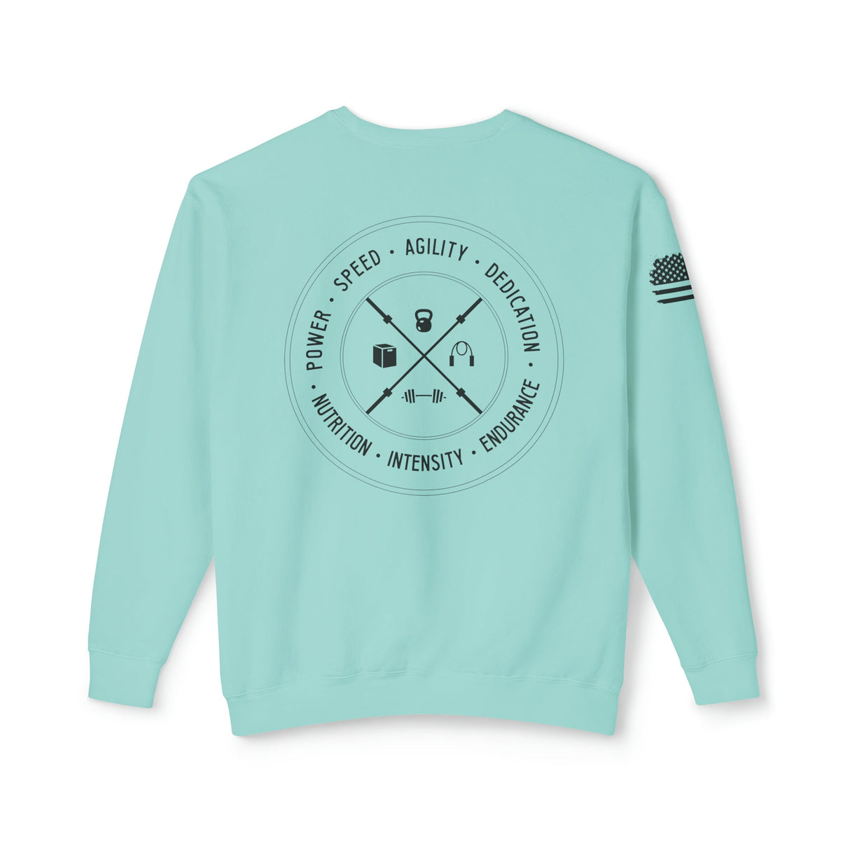 Chalklife - Fitness Stamp Unisex Lightweight Crewneck Sweatshirt - Chalklife, LLC