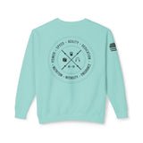 Chalklife - Fitness Stamp Unisex Lightweight Crewneck Sweatshirt - Chalklife, LLC