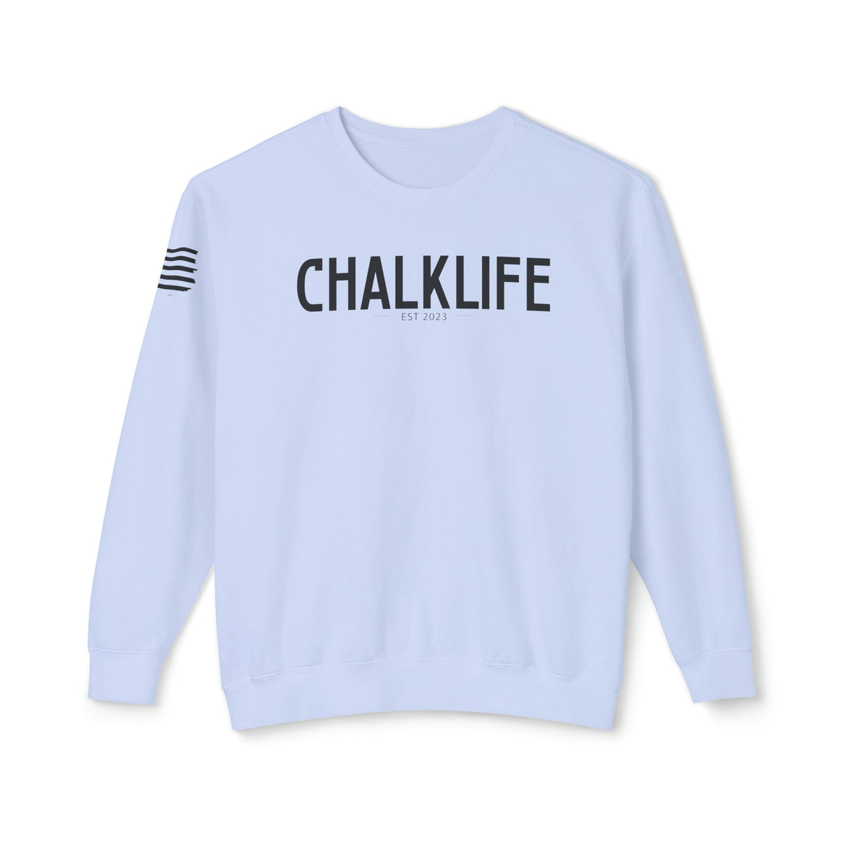 Chalklife - Fitness Stamp Unisex Lightweight Crewneck Sweatshirt - Chalklife, LLC