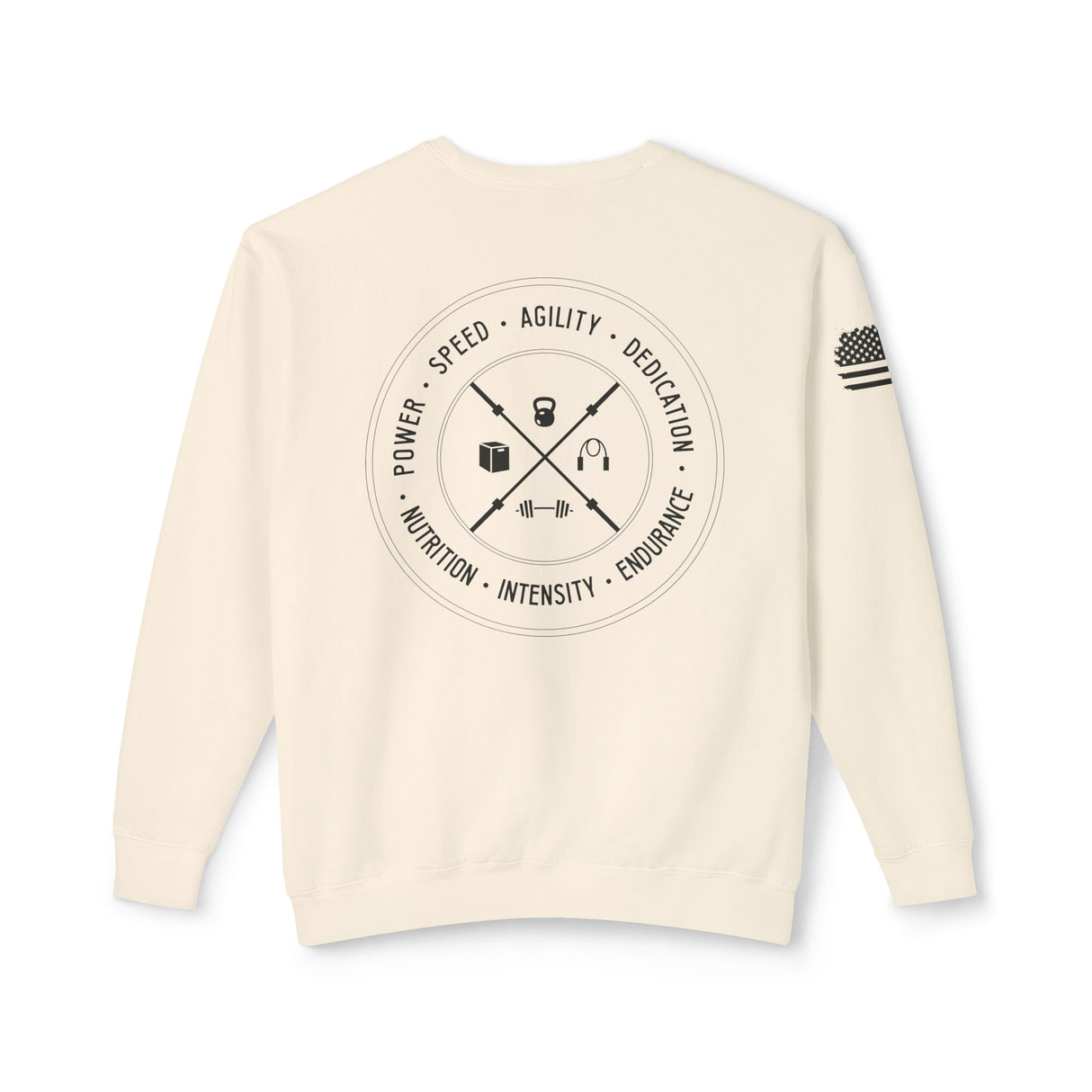 Chalklife - Fitness Stamp Unisex Lightweight Crewneck Sweatshirt - Chalklife, LLC