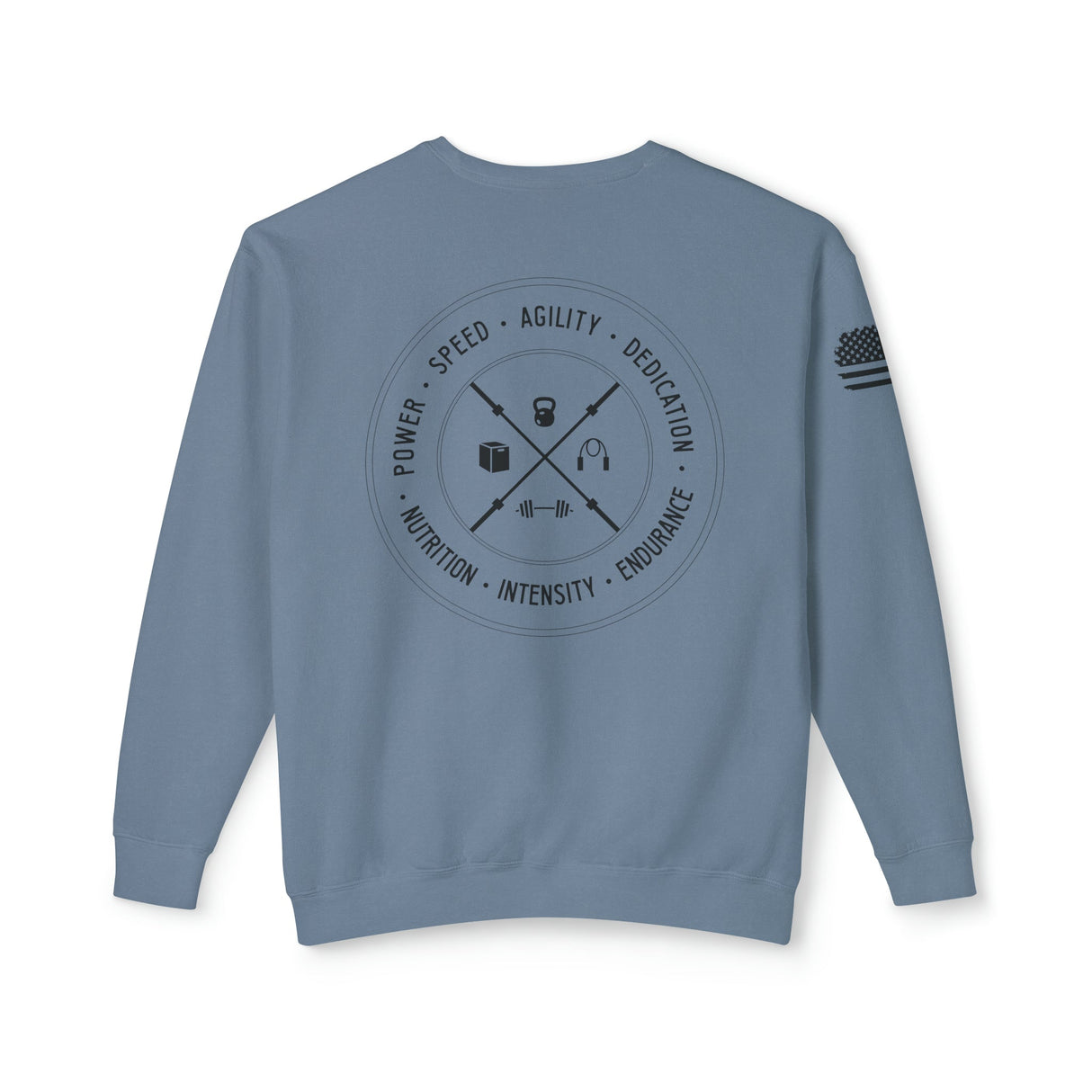 Chalklife - Fitness Stamp Unisex Lightweight Crewneck Sweatshirt - Chalklife, LLC