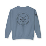 Chalklife - Fitness Stamp Unisex Lightweight Crewneck Sweatshirt - Chalklife, LLC