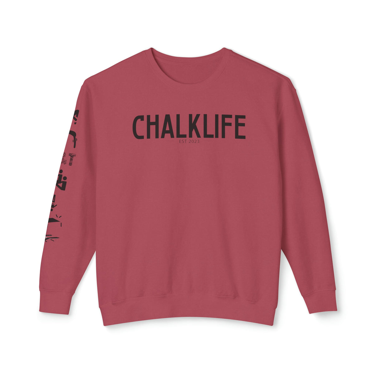 Chalklife - Trampoline & Tumbling Events Unisex Lightweight Crewneck Sweatshirt - Chalklife, LLC