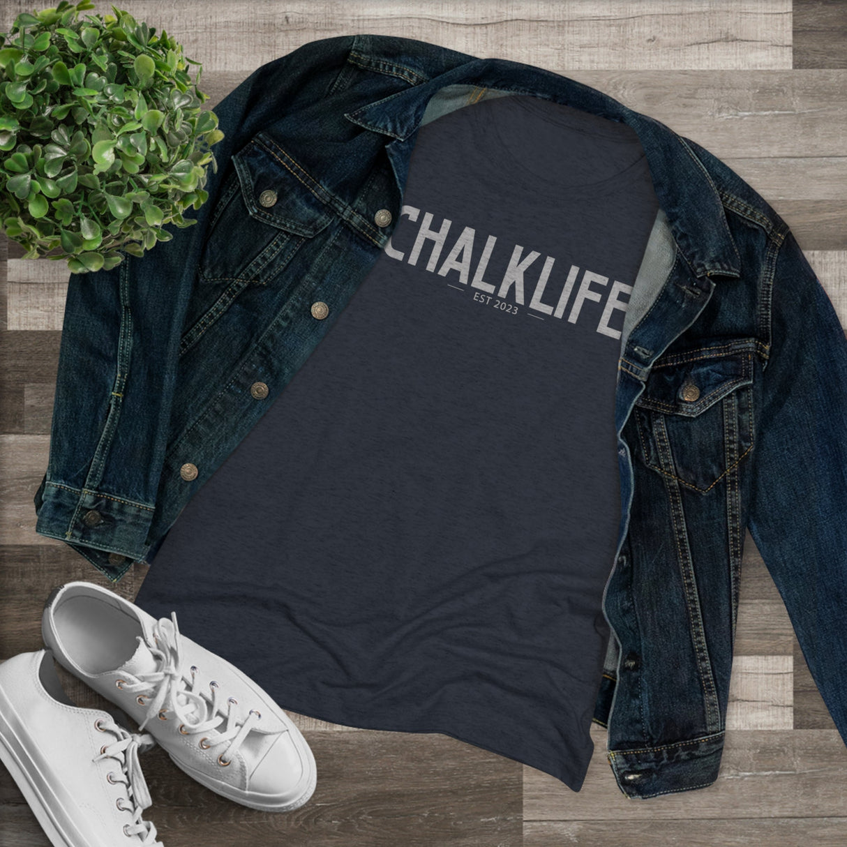 Chalklife - Tri-blend Fitted Tee - Chalklife, LLC