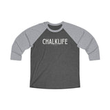 Chalklife - Unisex Tri-Blend 3\4 Raglan Tee - Chalklife, LLC