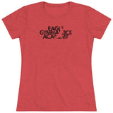 Eagle Gymnastics - Women's Trampoline & Tumbling Spine - Fitted T-Shirt - Chalklife, LLC