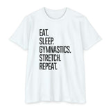 Eat. Sleep. Gymnastics. Stretch. Repeat. - Women's Regular - Chalklife, LLC