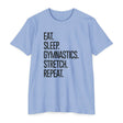 Eat. Sleep. Gymnastics. Stretch. Repeat. - Women's Regular - Chalklife, LLC