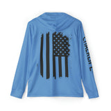 JUSTJULES - Eat. Sleep. JustJules. Repeat. Performance Hoodie - Blue - Chalklife, LLC