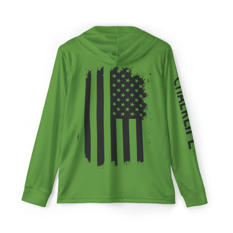 JUSTJULES - Eat. Sleep. JustJules. Repeat. Performance Hoodie - Green - Chalklife, LLC