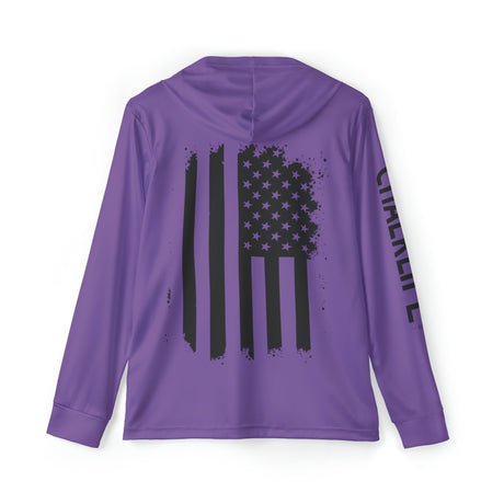 JUSTJULES - Eat. Sleep. JustJules. Repeat. Performance Hoodie - Purple - Chalklife, LLC