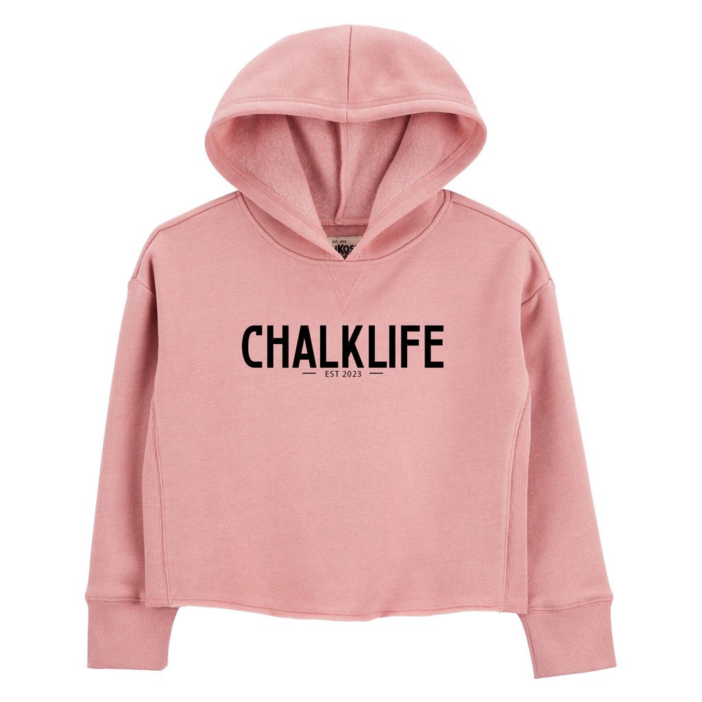 Youth - Chalklife Girl's Cropped Hoodie - Chalklife, LLC