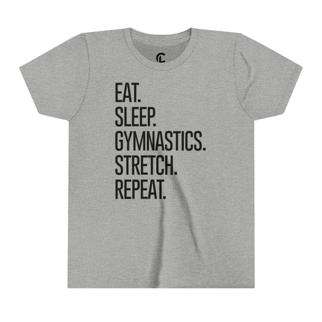 Youth - Eat. Sleep. Gymnastics. Stretch. Repeat. - Chalklife, LLC