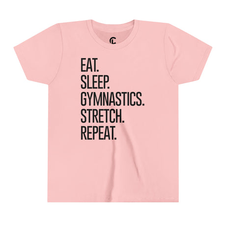 Youth - Eat. Sleep. Gymnastics. Stretch. Repeat. - Chalklife, LLC